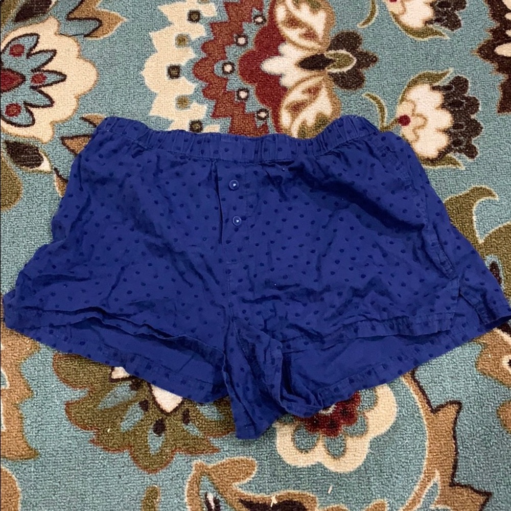 VS blue pajama shorts